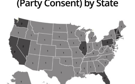 Audio Surveillance laws by state