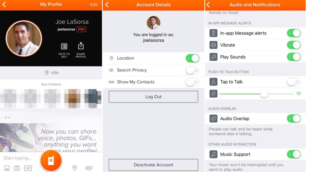 Voxer Features