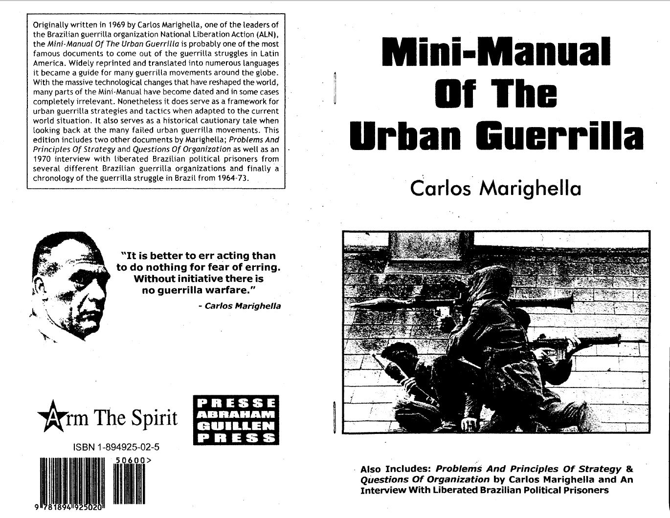 MiniManual of the Urban Guerrilla by Carlos Marighella LaSorsa