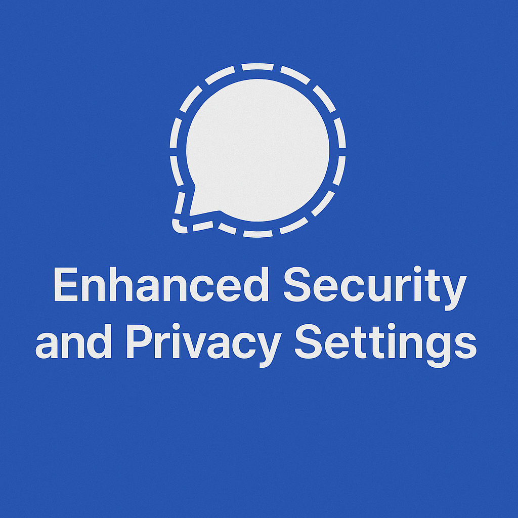 Signal App – Enhanced Security and Privacy Settings
