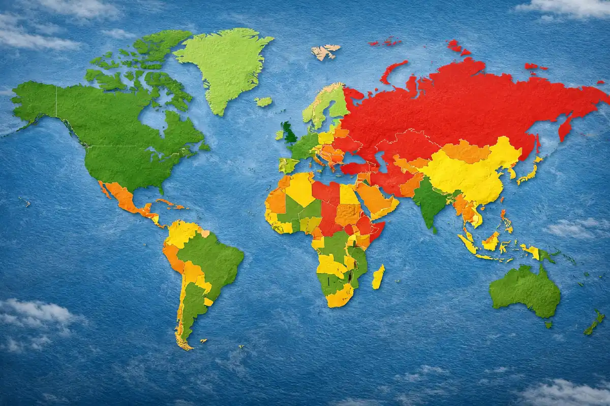 international travel risk map international travel risk map